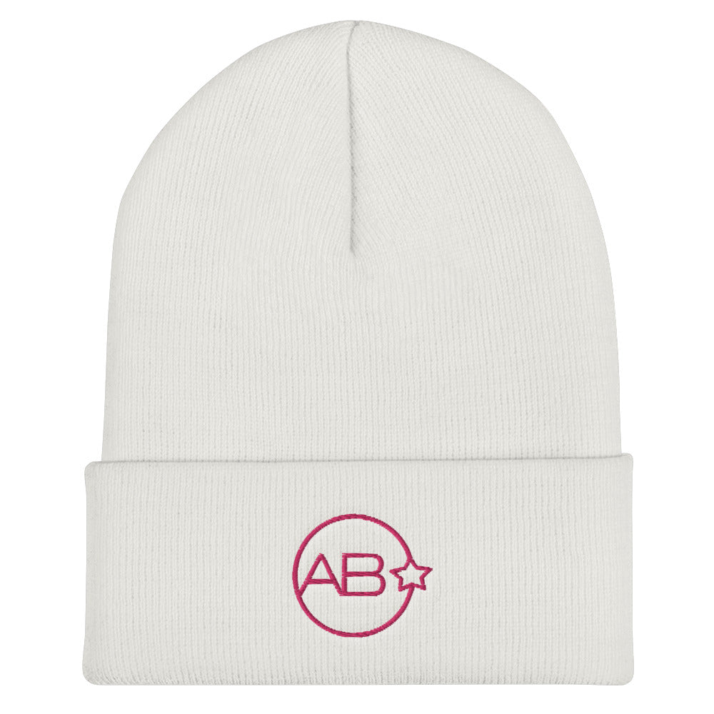 "AB" Cuffed Beanie